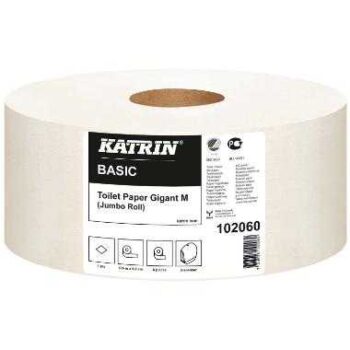 Toiletpapir Katrin Basic 1-lag “M” 435m.