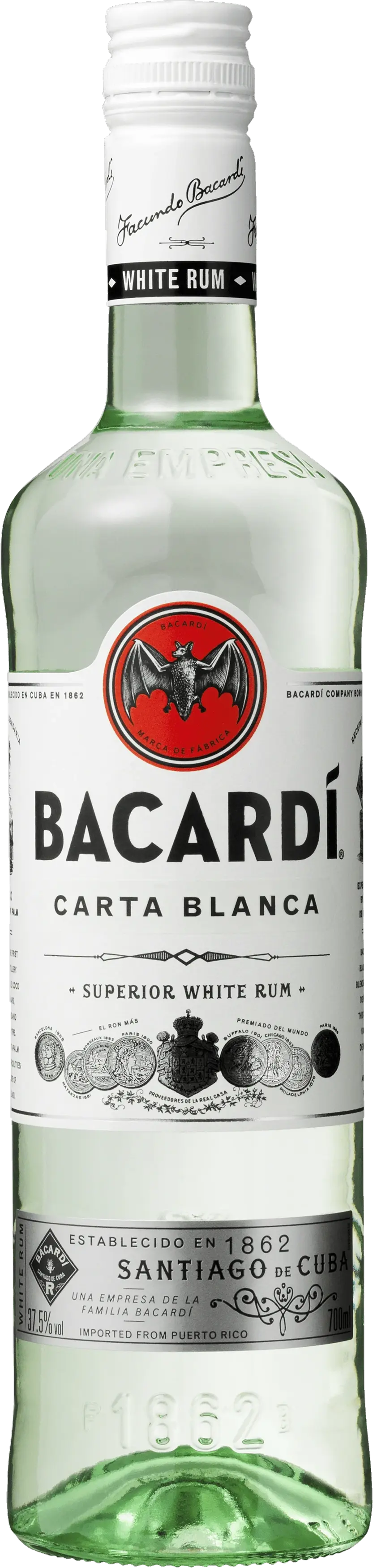 Rom Bacardi Carta Blanca 37,5%