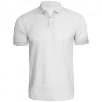 T-shirt Polo Hvid Medium
