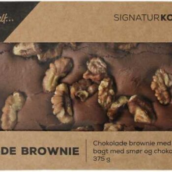 Brownie Chokolade M/valnødder