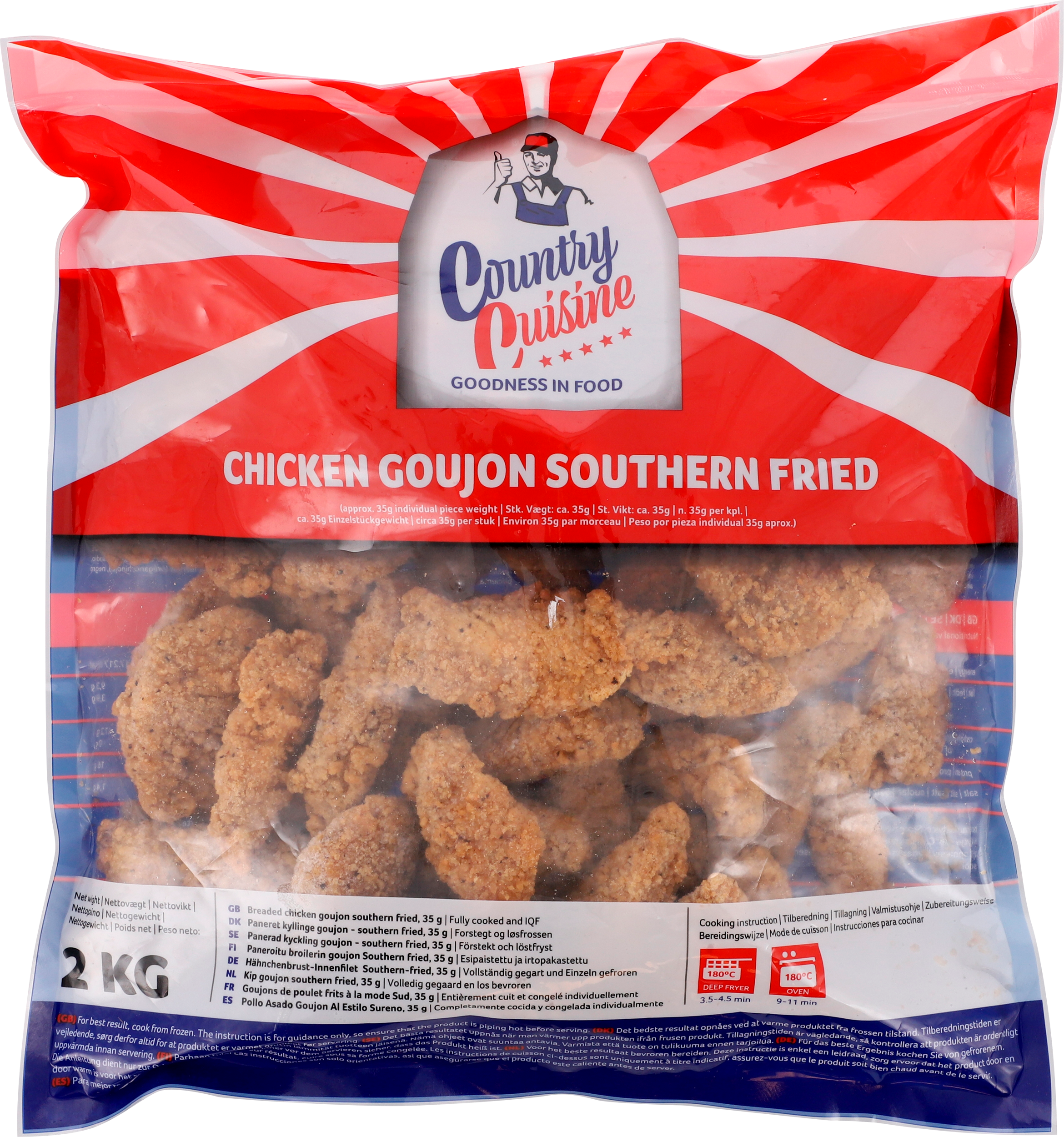 Kyllingegoujon southern fried 35g