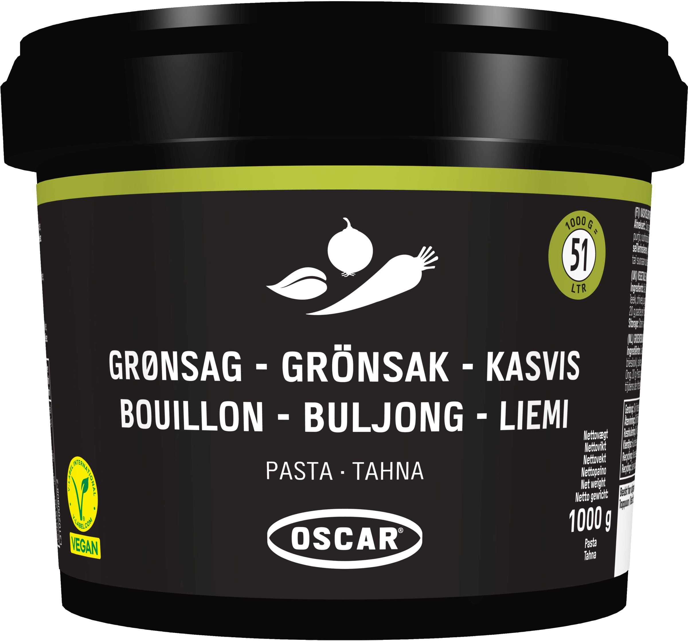 Grøntsagsbouillon pasta Oscar