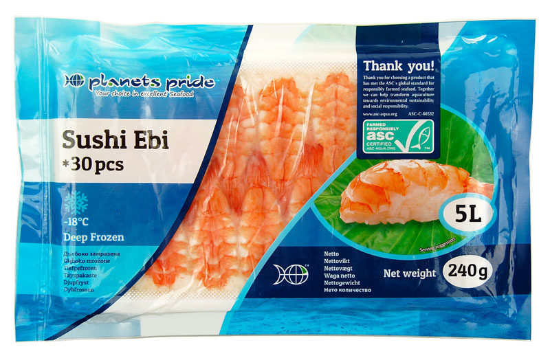 Rejer Ebi sushi 30 x 8 g 5L ASC