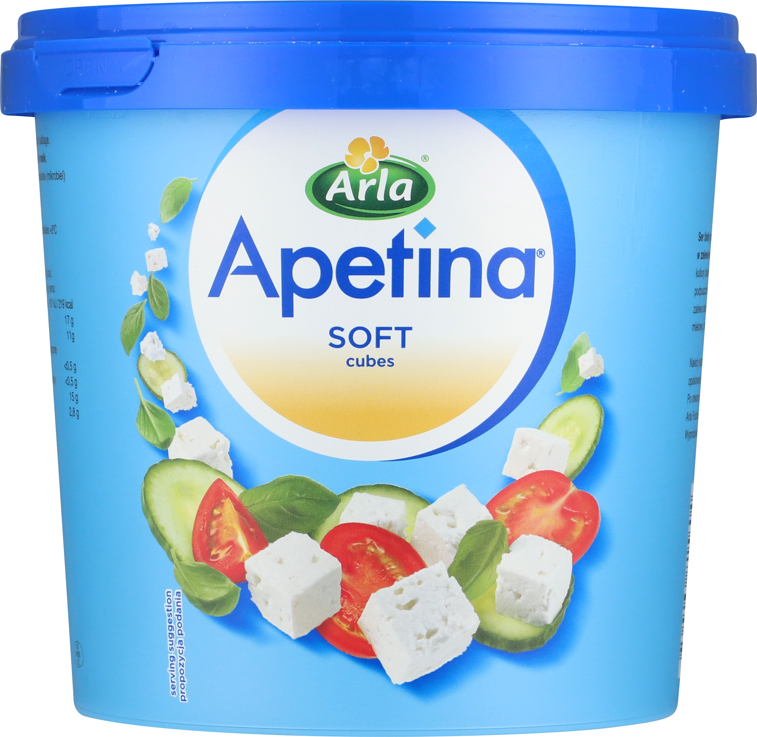 Hvidost Apetina creamy i tern 45+