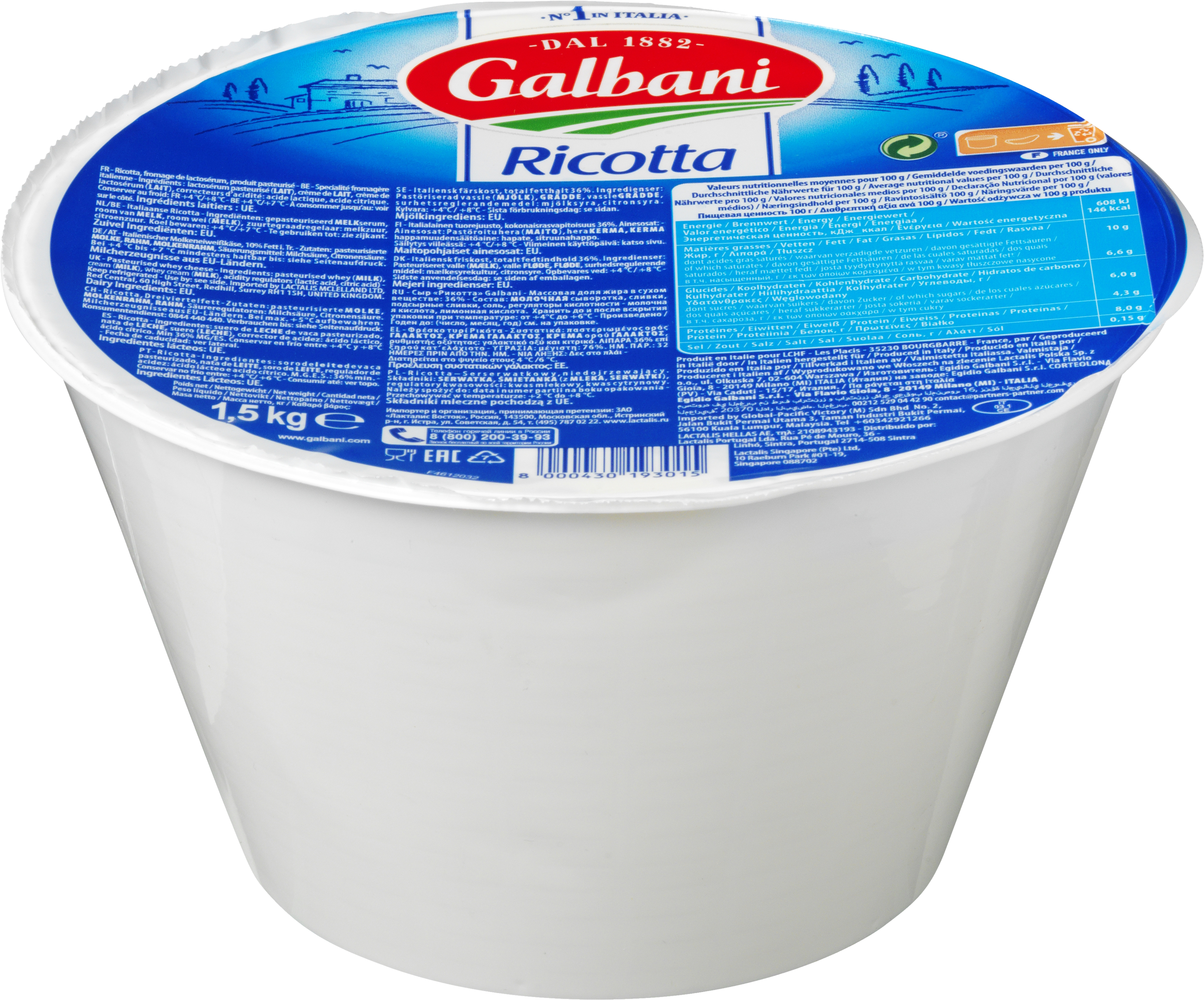 Ricotta Galbani i skål