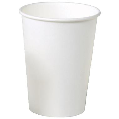 Kaffebæger pap 30cl 12oz hvid Ø90mm