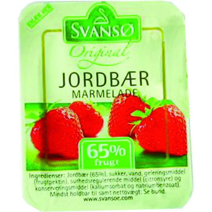 Jordbærmarmelade Portion Skælskør 20g