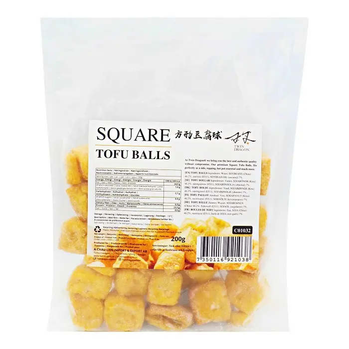 Tofu square balls Twin Dragon