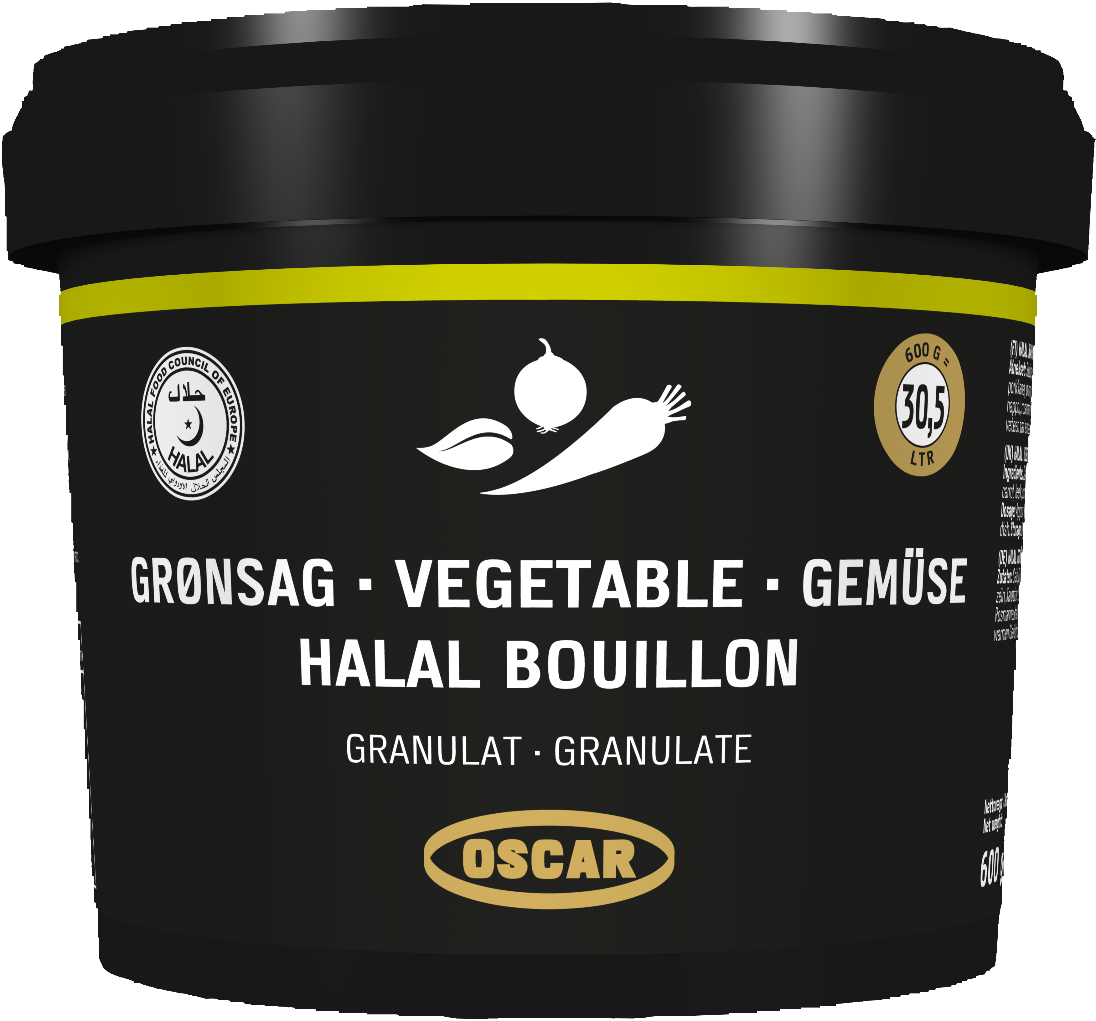 Grøntsagsbouillon Granulat Halal Oscar