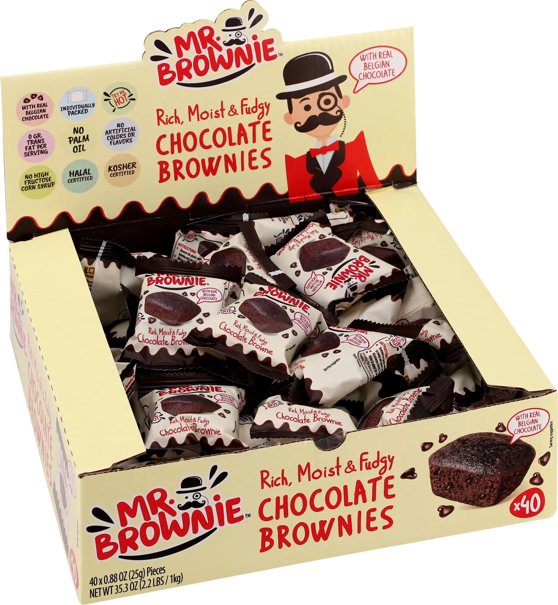 Brownie Chokolade Displayboks Mr.Brownie