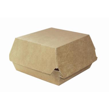 Burgerboks 120x120x82mm Lille Brun Kraft