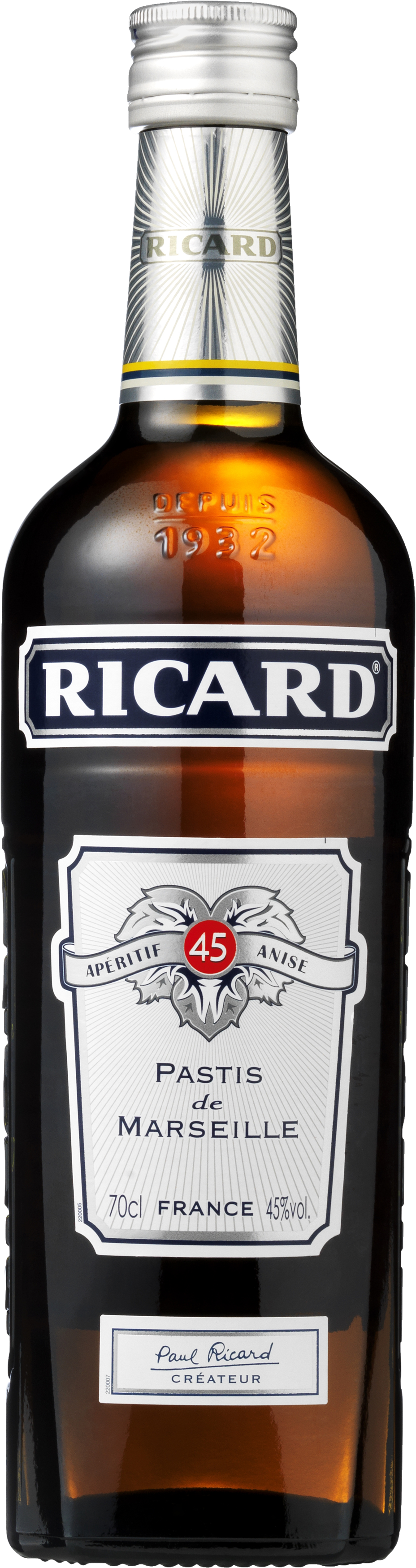 Aperitif Pernod Ricard Pastise 45%