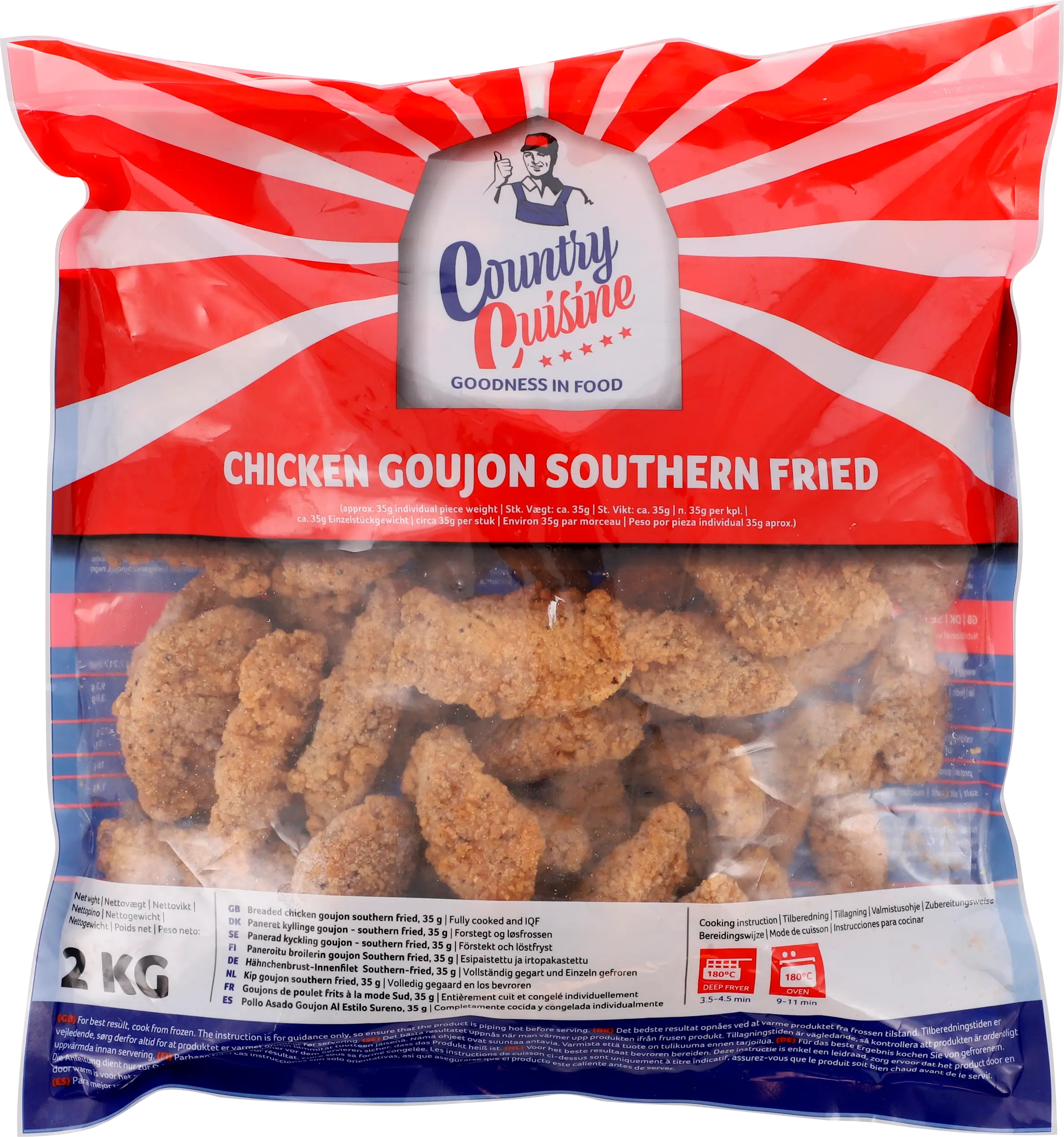 Kyllingegoujon southern fried 35g