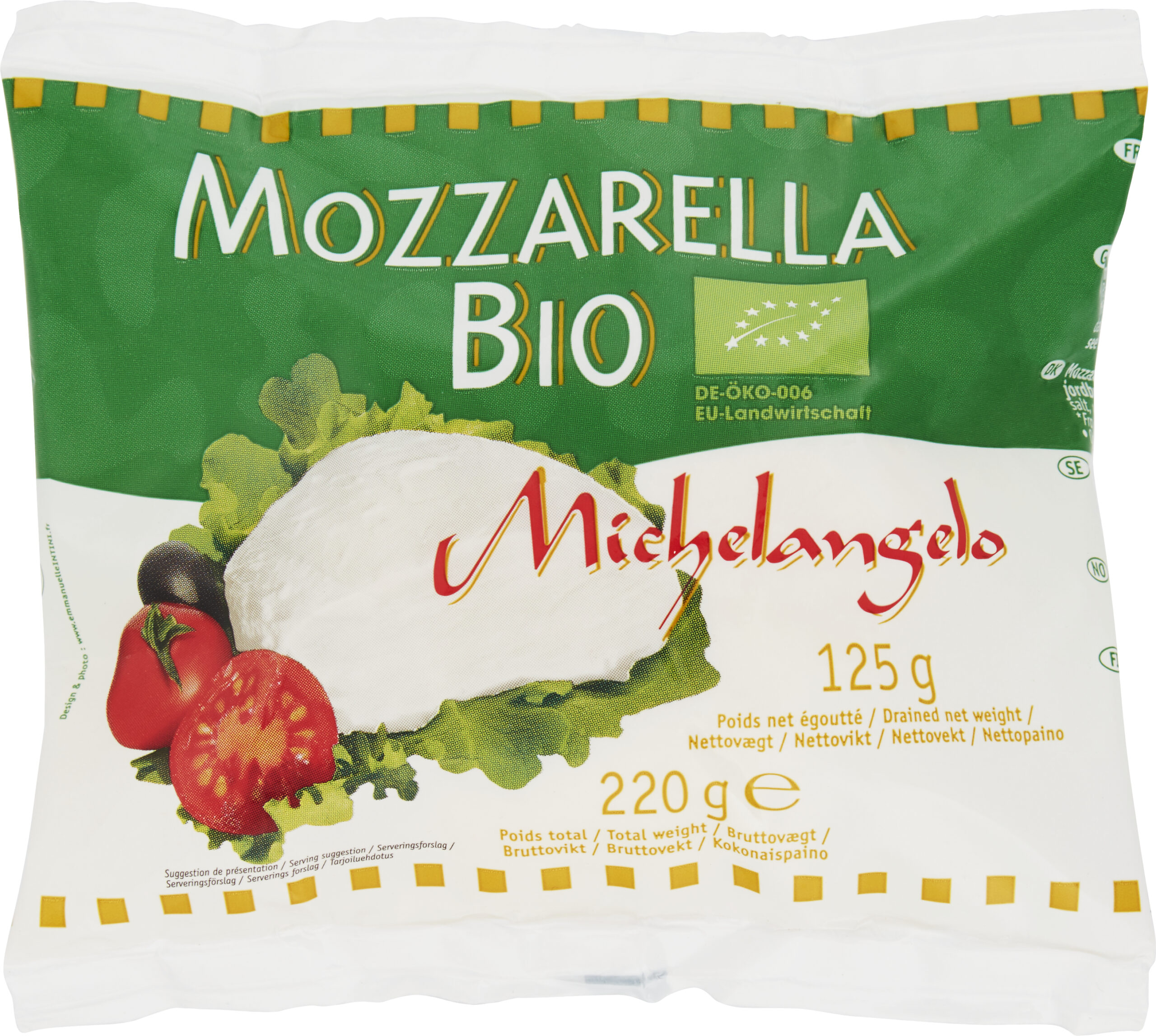 Mozzarella Michelangelo Øko