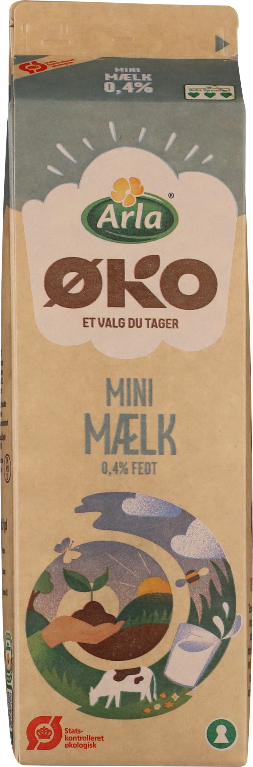 Minimælk 0,4% økologisk