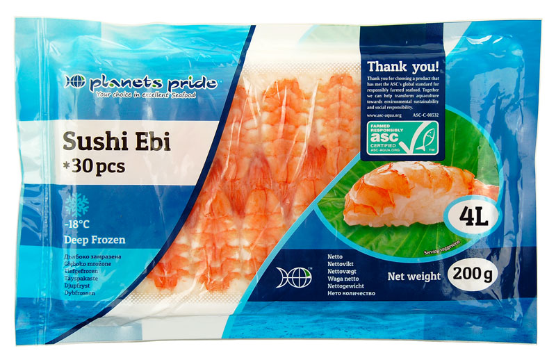 Rejer Ebi Sushi 30 stk. 4L ASC