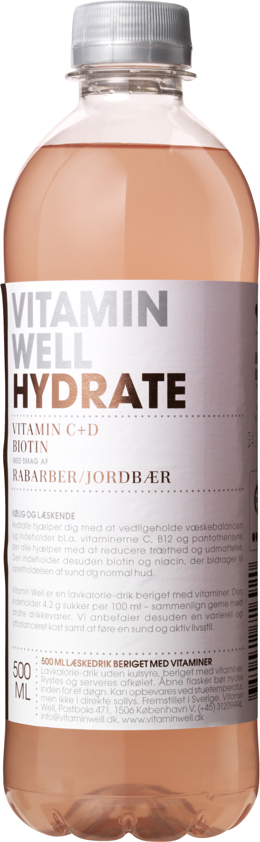 Vitamin Well Hydrate Jordbær/Rabarber