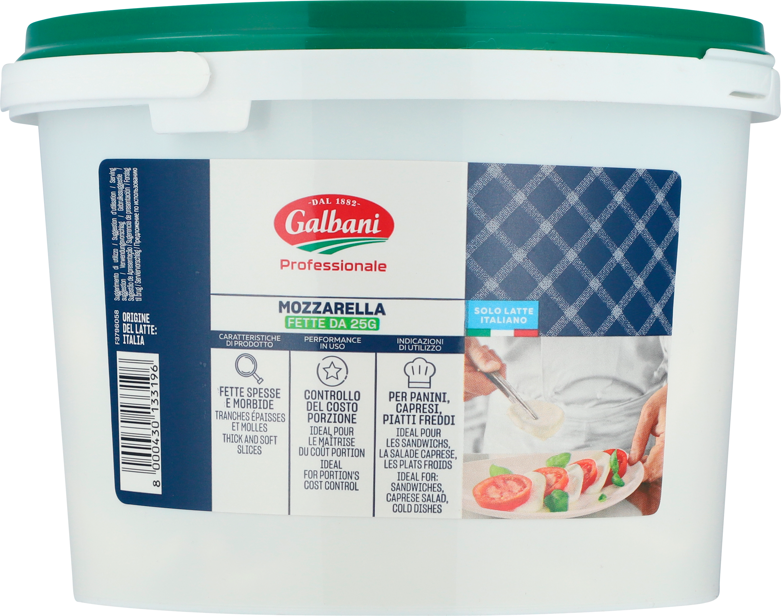 Mozzarella Galbani skiver