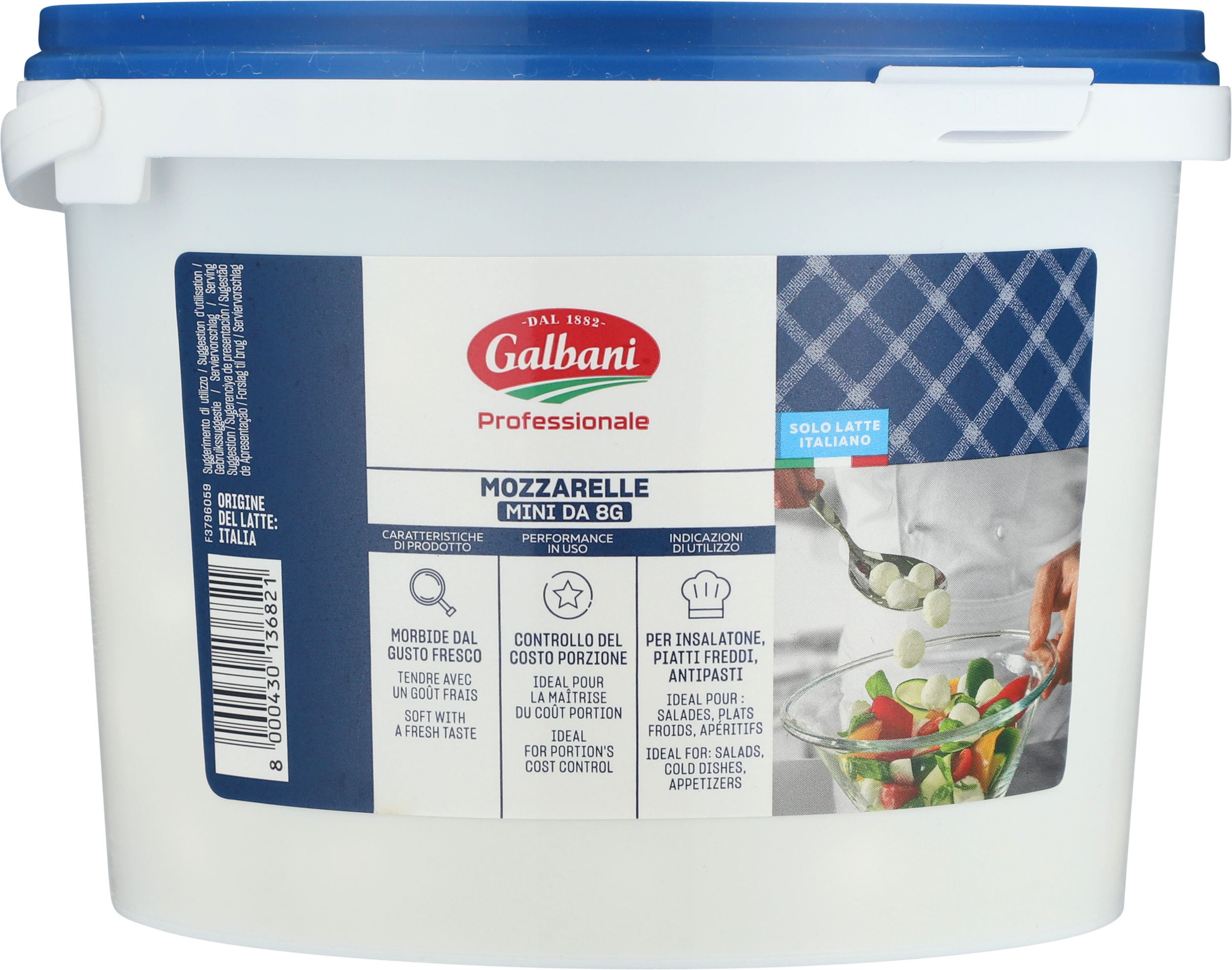 Mozzarella Galbani Mini Perle 8g 38+/17%