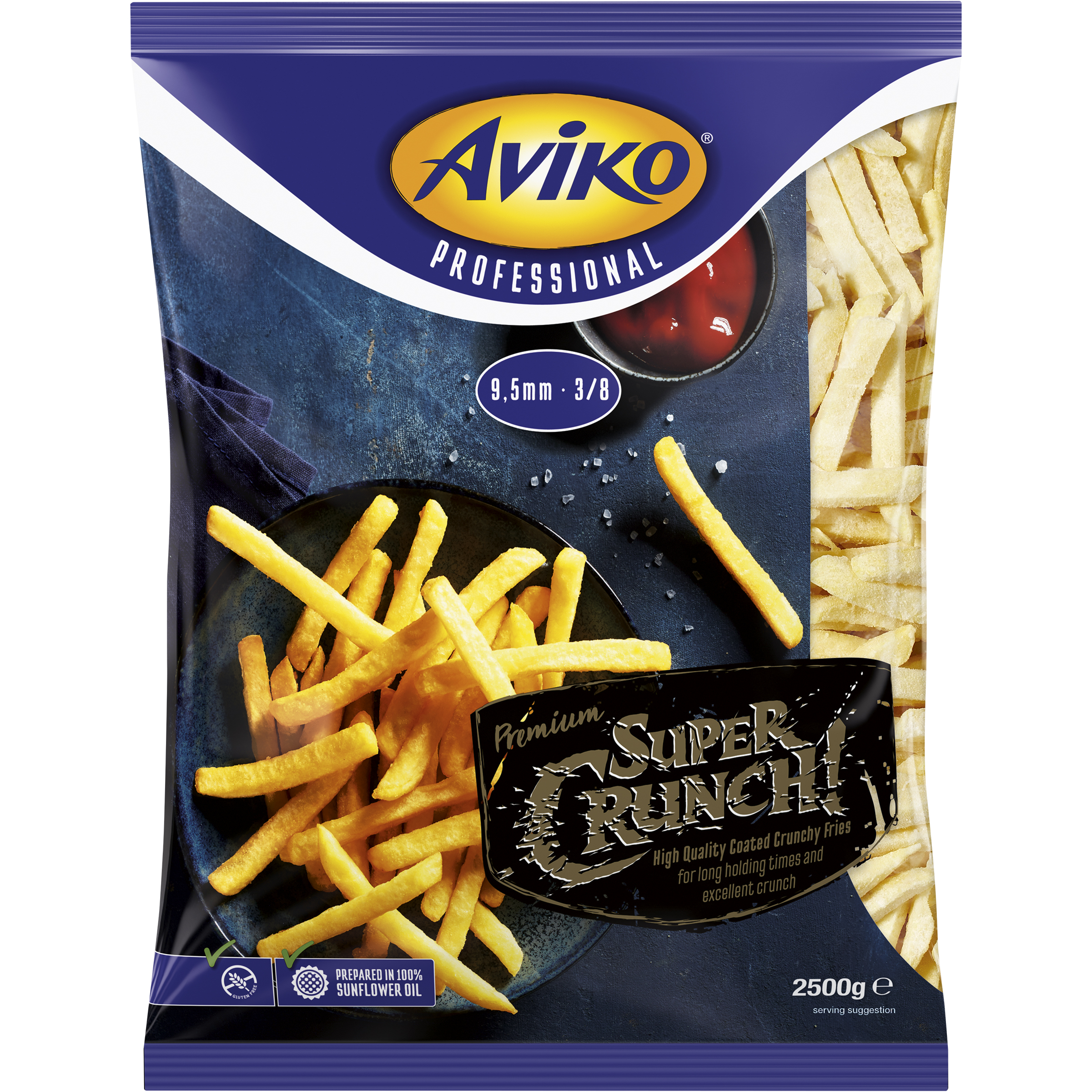 Pommes frites supercrunch 9,5mm Aviko