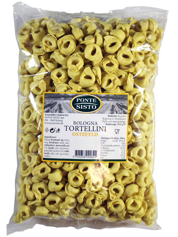 Pasta Tortellini de Bologna m/ostefyld