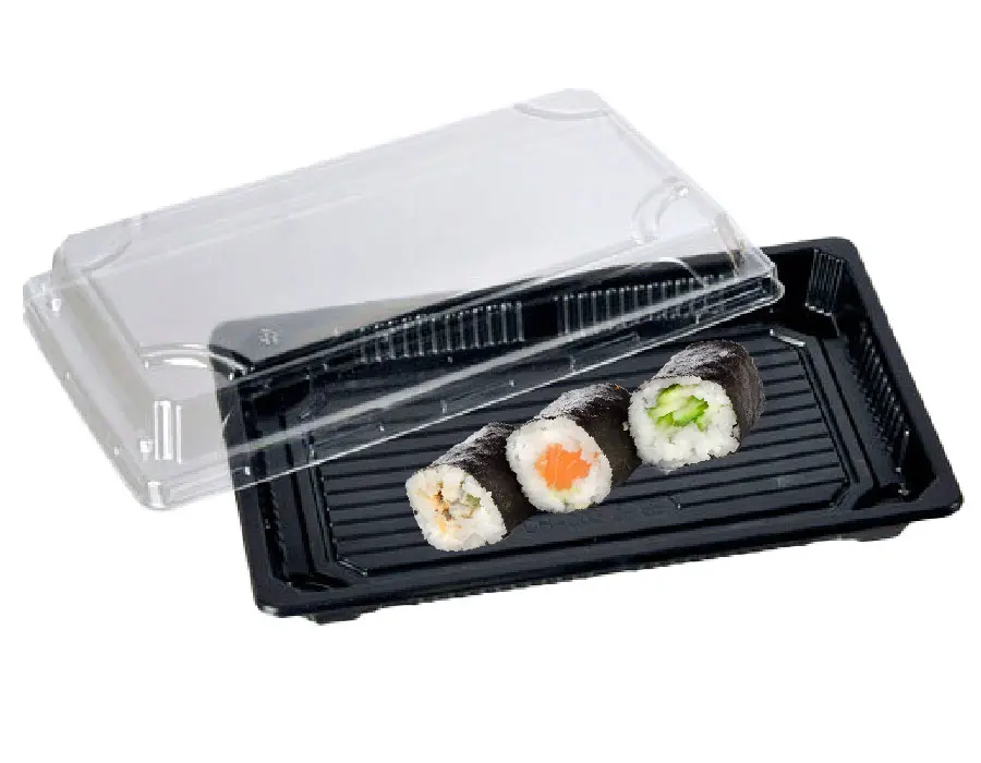 Låg t/sushi bakke sort mellem