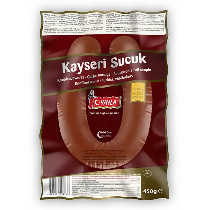 Pølser Sucuk Kayseri Yayla Halal