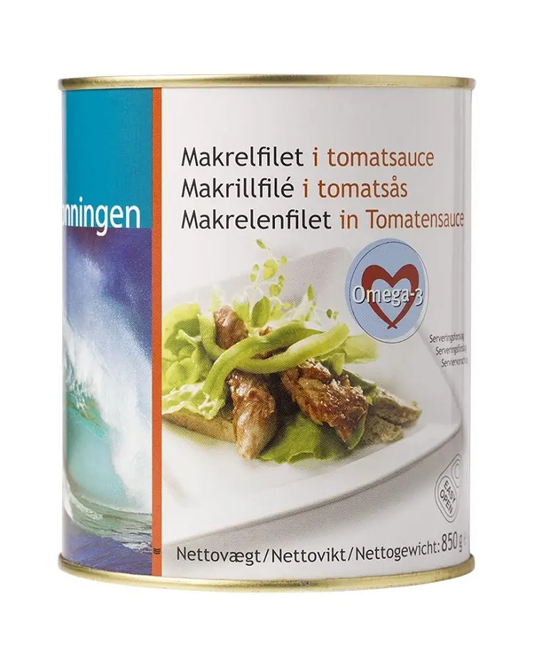 Makrelfilet i tomatsauce