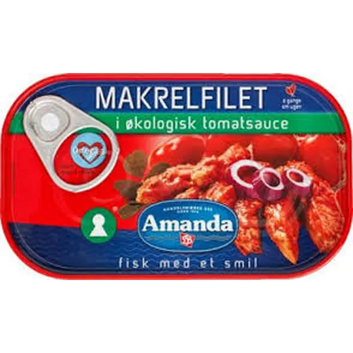 Makrelfilet i tomatsauce øko