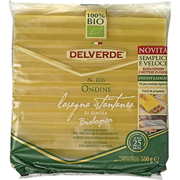 Lasagneplader Øko Delverde Ondine