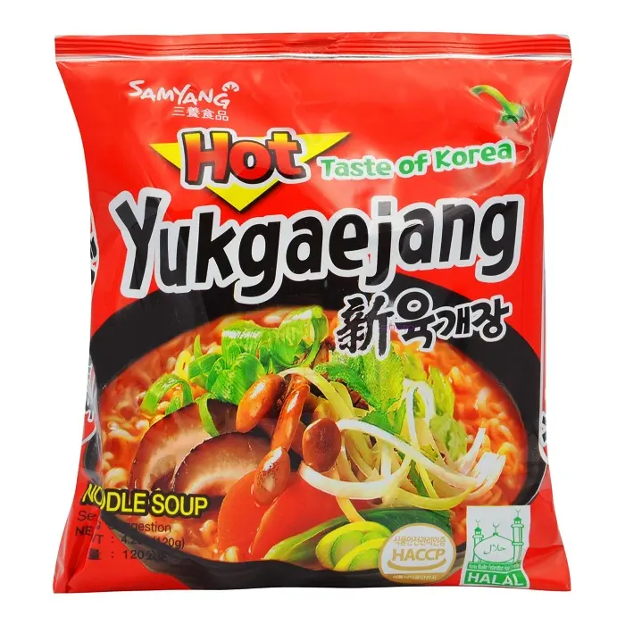 Nudler ramen hot mushroom Samyang Halal