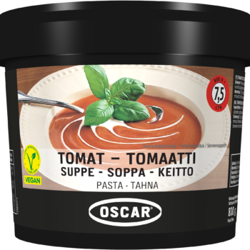 Tomatsuppe pasta Oscar