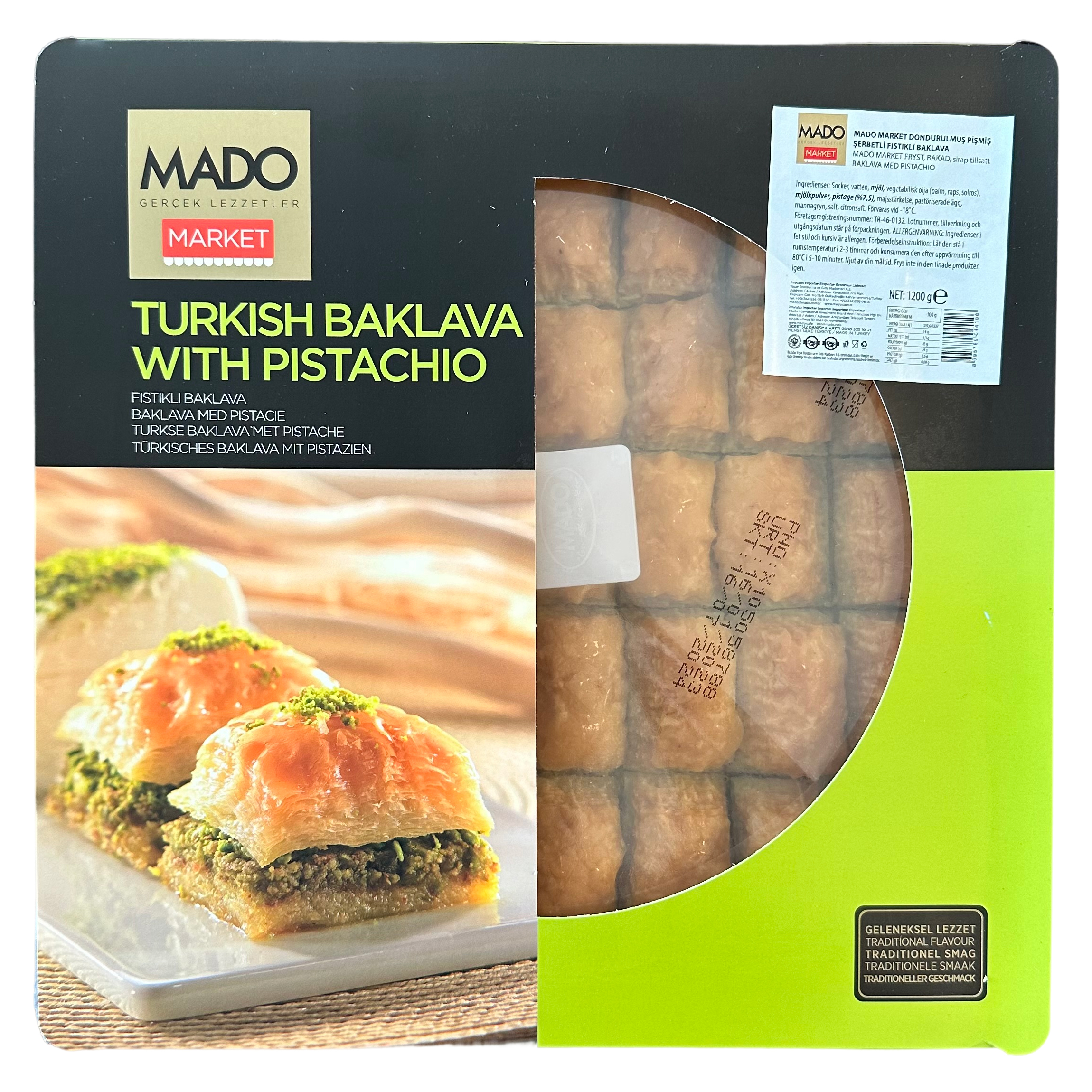 Baklava m/pistacie