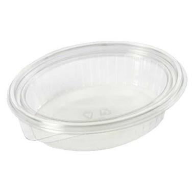 Plastbakke m/hængslet Låg Oval 760ml