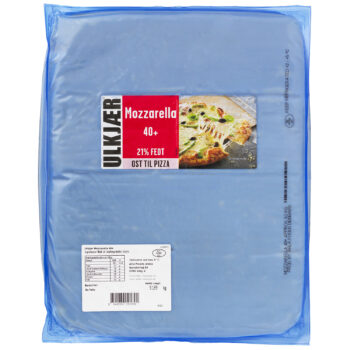 Mozzarella 21%/40+ ca. 9,2 kg Ulkjær