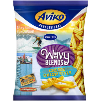 Pommes frites wavy blend cheeez & onion