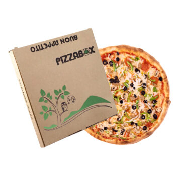 Pizzakarton ecobox 40x40x4cm FLUORFRI