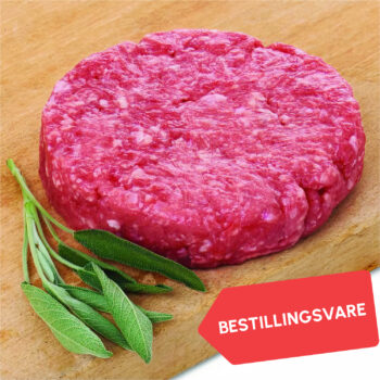 Burger okse M/kart 18% 200g fersk 1,6 kg