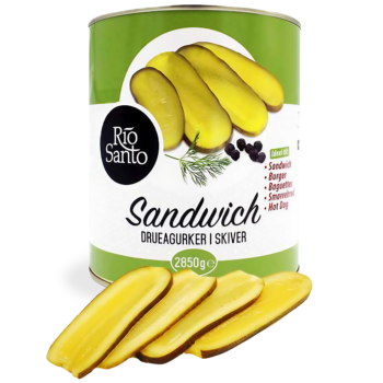 Sandwich agurker i skiver syltede