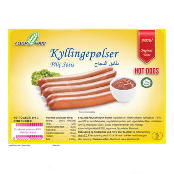 *Pølser Hotdog kylling – NYHED