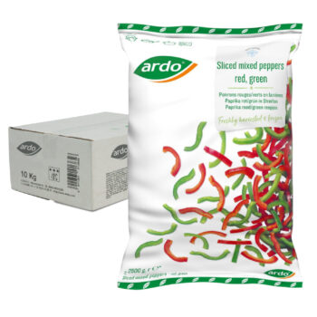 Paprika mix i strimler grøn og rød