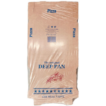 Pizzakarton Deep pan 29x29x4,5cm brun