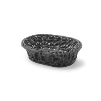 Brødkurv Sort Plast 25x19cm