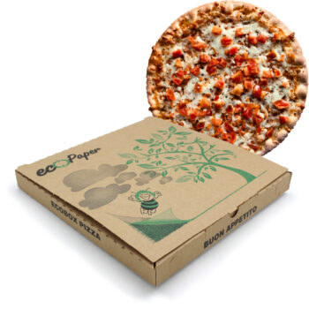 Pizzakarton ecobox 40x40x4cm FLUORFRI