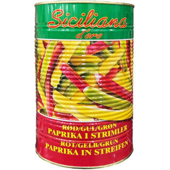 Paprikastrimler 3 farver