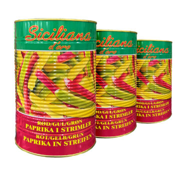 Paprikastrimler 3 farver