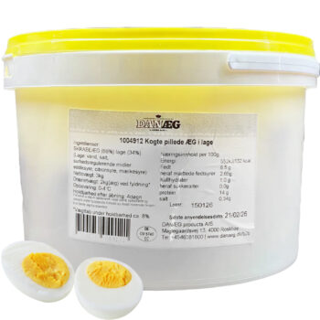 Æg hårdkogt pillede i lage ca. 40 stk.