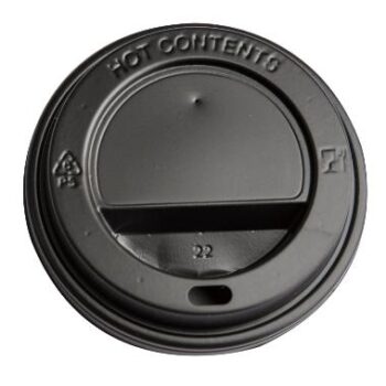 Kaffebæger låg Ø90xH20mm Sort