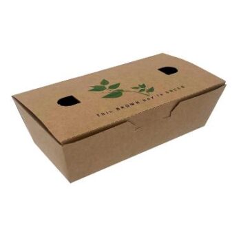 FoodBox m/låg brun nr.1 138x67x43mm