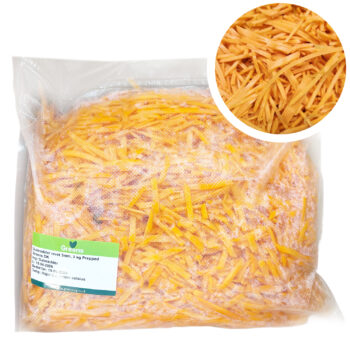 Gulerødder revet 3 mm